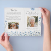 Feierliches Funeralprogramm zum Gedenken Flyer (Hand)