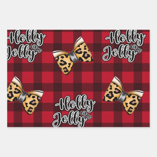 Feierliches Geschenk Wrap für den Urlaub Geschenkpapier Set (Vorderseite)