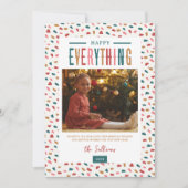 Feierliches Glück Alles 4 Foto Feiertagskarte (Vorderseite)