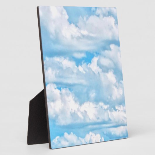 Feierliches Glück - Hintergrund sonnige Wolken Fotoplatte (Seite)