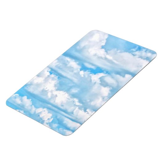 Feierliches Glück - Hintergrund sonnige Wolken Magnet (Linke Seite)