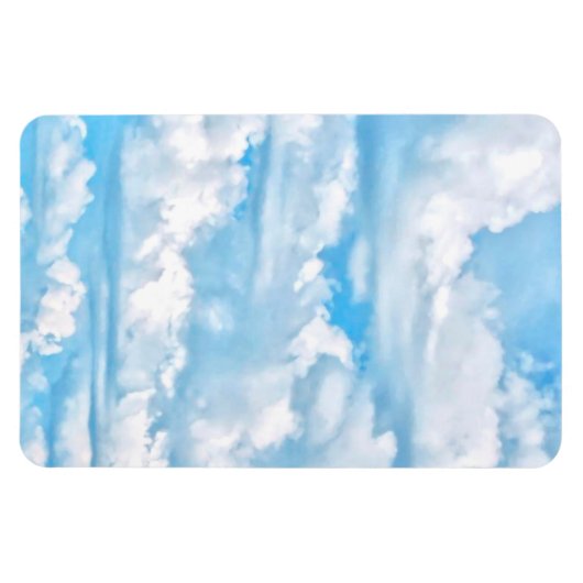 Feierliches Glück - Hintergrund sonnige Wolken Magnet (Horizontal)