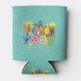 Feierliches Glück Neues Jahr Dosenkühler