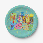 Feierliches Glück Neues Jahr Pappteller (Vorderseite)