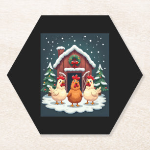 Feierliches Hähnchen Untersetzer