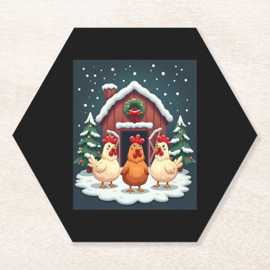 Feierliches Hähnchen Untersetzer (Vorderseite)