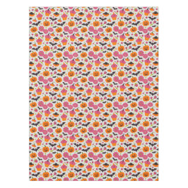 Feierliches Halloween | Kuchen, Kürbis und Flederm Tischdecke