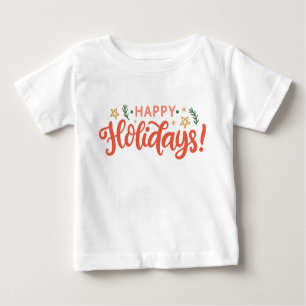 Feierliches Happy Holidays Design Baby T-shirt