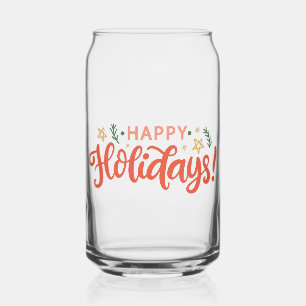 Feierliches Happy Holidays Design Dosenglas