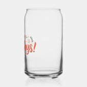 Feierliches Happy Holidays Design Dosenglas (Links)