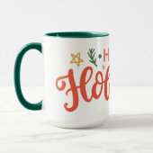 Feierliches Happy Holidays Design Tasse (Links)