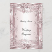 Feierliches Hochzeitsprogramm Programm (Rückseite)