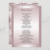 Feierliches Hochzeitsprogramm Programm (Vorne/Hinten)