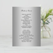 Feierliches Hochzeitsprogramm Programm (Stehend Vorderseite)