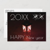 Feierliches Laternenglück Neues Jahr 2023 Postkarte (Vorne/Hinten)