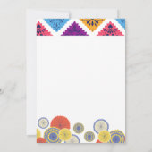 Feierliches mexikanisches Papier Fan Kaktus 2. Geb Einladung (Rückseite)