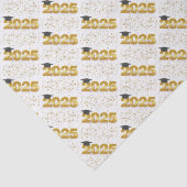 feierliches Muster 2025 für den Abschluss Seidenpapier (Detail)