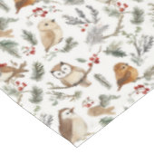 Feierliches Muster für Vogel und Twig Woodland Tischdecke (Schrägansicht)