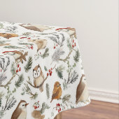 Feierliches Muster für Vogel und Twig Woodland Tischdecke (Beispiel)