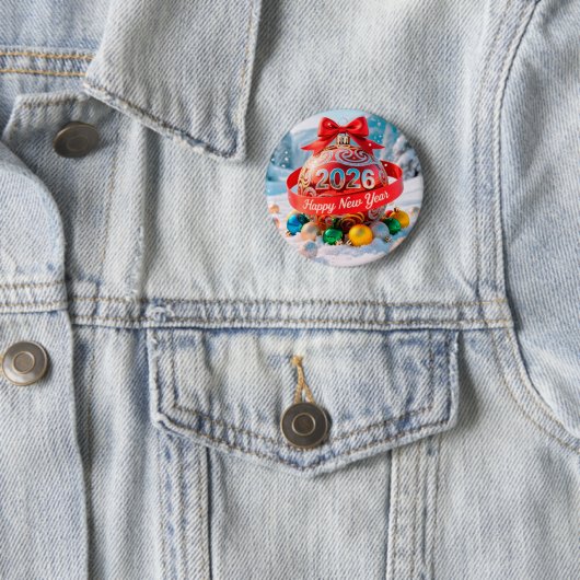 Feierliches Neues Jahr 2026 Button (Beispiel)