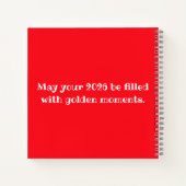 Feierliches Neues Jahr 2026 Notizblock (Rückseite)