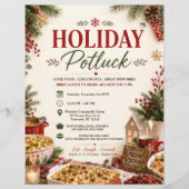 Feierliches Potluck-Flugblatt Flyer (Vorne)