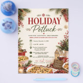 Feierliches Potluck-Flugblatt Flyer (Einzeln)