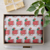 Feierliches Red Cocoa Cup Muster Holiday Tissue Pa Seidenpapier (Geschenk)