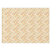 Feierliches Retro Orange Beige Diamant Muster Tischdecke (Vorderseite (Horizontal))