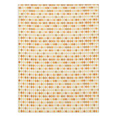 Feierliches Retro Orange Beige Diamant Muster Tischdecke (Vorderseite)