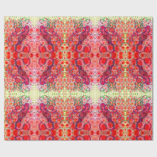 Feierliches Rot Geschenkpapier (Flach)