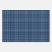 Feierliches Rot, Grün und Blauer Urlaub Kariert Geschenkpapier Set (Vorderseite 3)