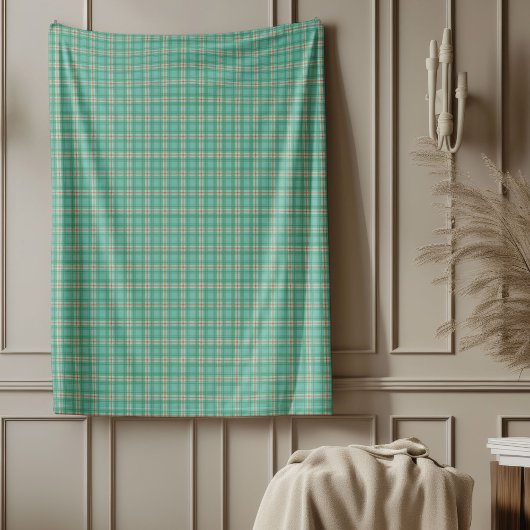 Feierliches Rotes Grünes Blau für Weihnachten Fleecedecke