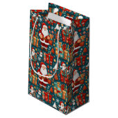 Feierliches Santa Delight Kleine Geschenktüte (Rückseite Schrägansicht)