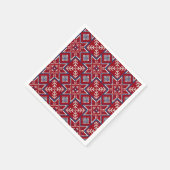 Feierliches skandinavisches Sweatermuster Serviette (Ecke)