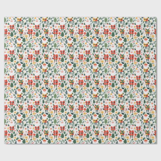 Feierliches Weihnachtsmuster Geschenkpapier (Flach)