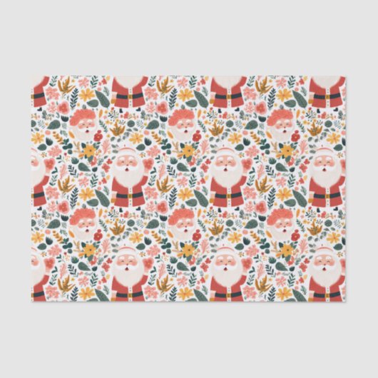 Feierliches Weihnachtsmuster Seidenpapier (Vorderseite)