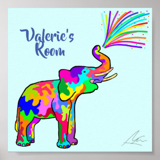 Feierlichkeit Elephant Art Poster