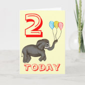 Feierlichkeit Elephant. Karte (Vorderseite)