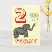 Feierlichkeit Elephant. Karte (Gelbe Blume)