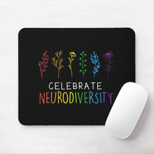 FEIERLICHKEIT NEURODIVERSITY Autismus Blume Mousepad (Mit Mouse)