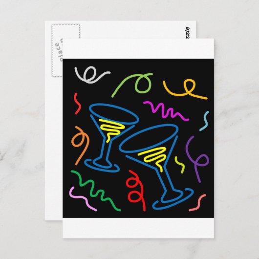 Feierlichkeit Postkarte (Vorne/Hinten)