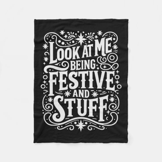 Feierlichkeit sehen, wie ich festlich bin und Stuf Fleecedecke (Vorderseite)