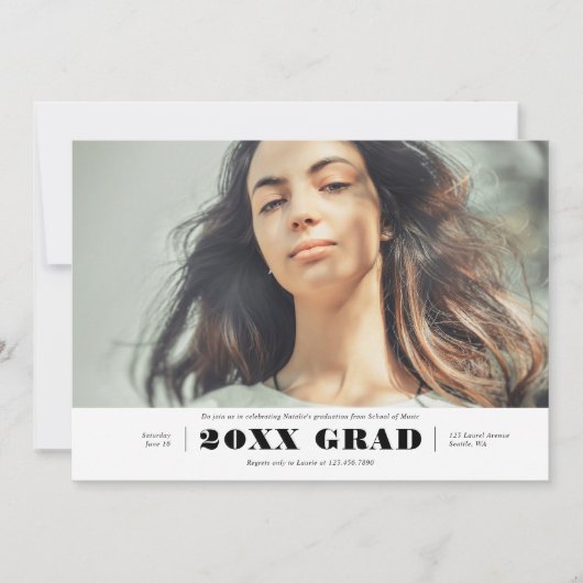 Feierlichkeiten Abschluss Ankündigung (Vorderseite)