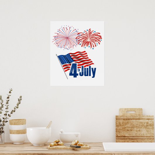 Feierlichkeiten am 4. Juli Poster (Küche)