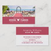 Feierlichkeiten am Strand, Hochzeitsplanung Visitenkarte (Vorne/Hinten)