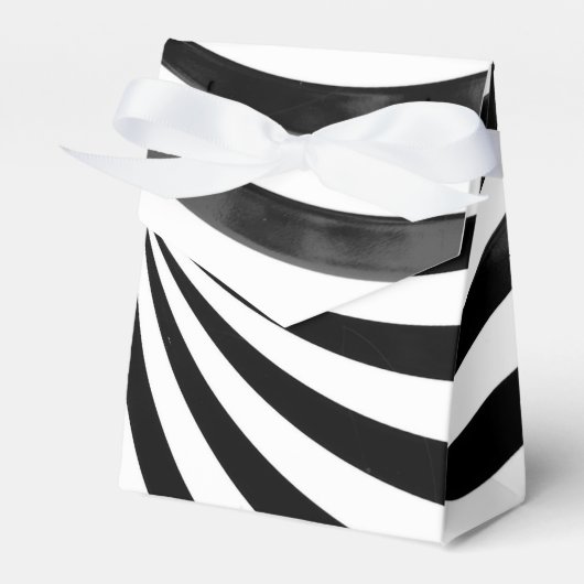 Feierlichkeiten Black & White Gunst Geschenkboxen Geschenkschachtel (Vorderseite)