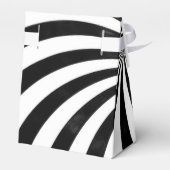 Feierlichkeiten Black & White Gunst Geschenkboxen Geschenkschachtel (Rückseite)