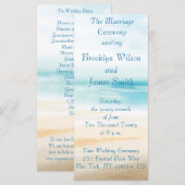 Feierlichkeiten für Hochzeiten am Strand Programm (Vorne/Hinten)