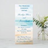 Feierlichkeiten für Hochzeiten am Strand Programm (Stehend Vorderseite)